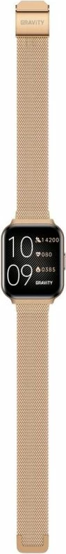 Smartwatch për femra Gravity GT44-1, rrip i bardhë + byzylyk rozë gold