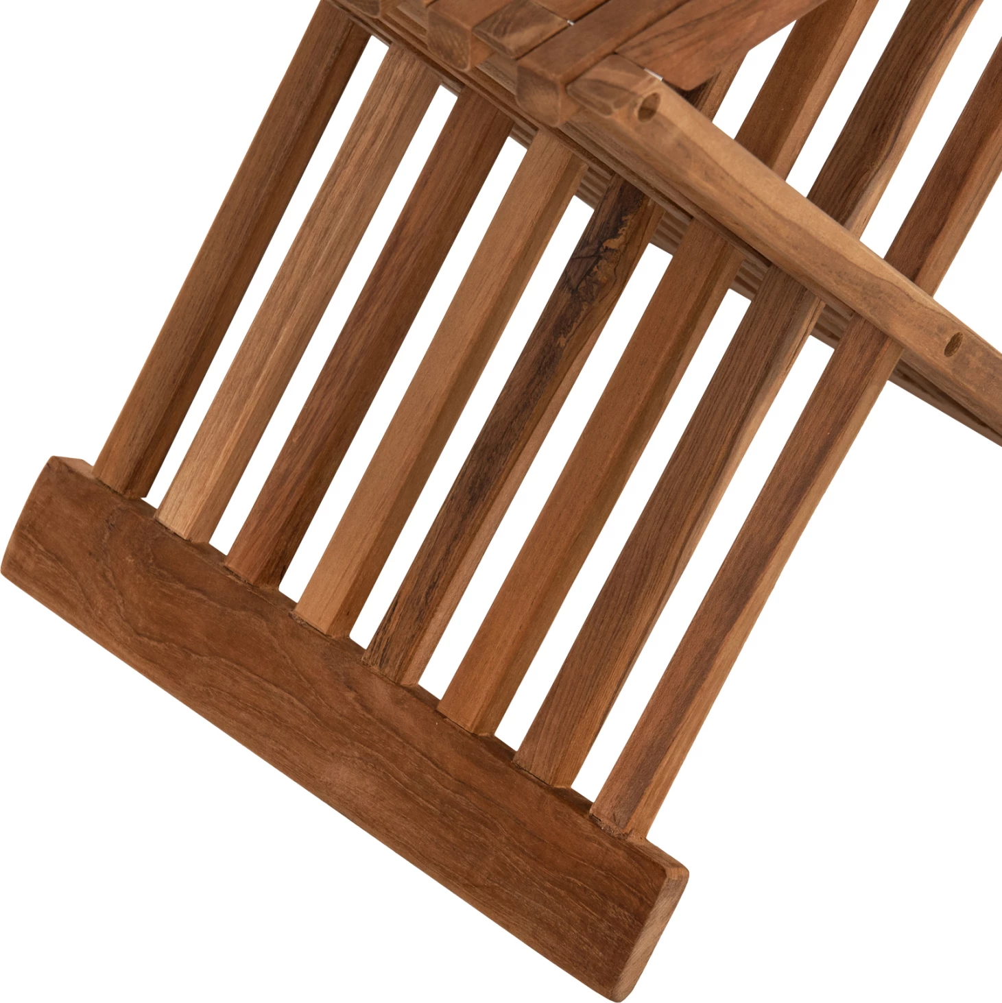 Tavolinë anësore e palosshme, dru tik, ngjyrë natyrale, FH7896, 40x33x45 cm