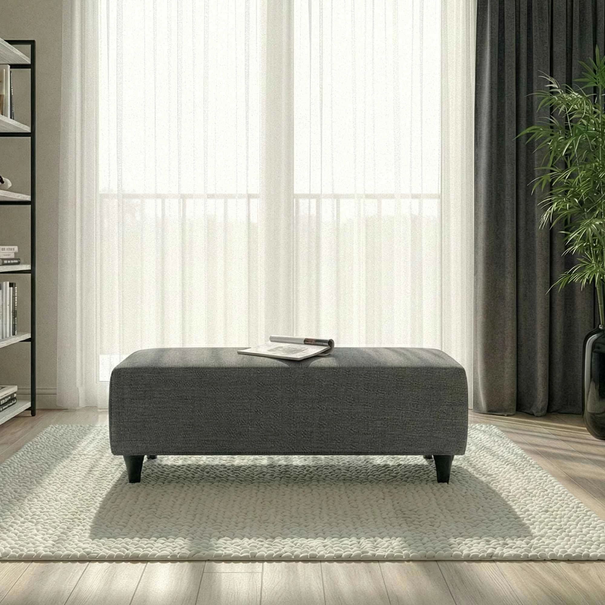 Pouf Flavia, ngjyrë gri, Atelier del Sofa