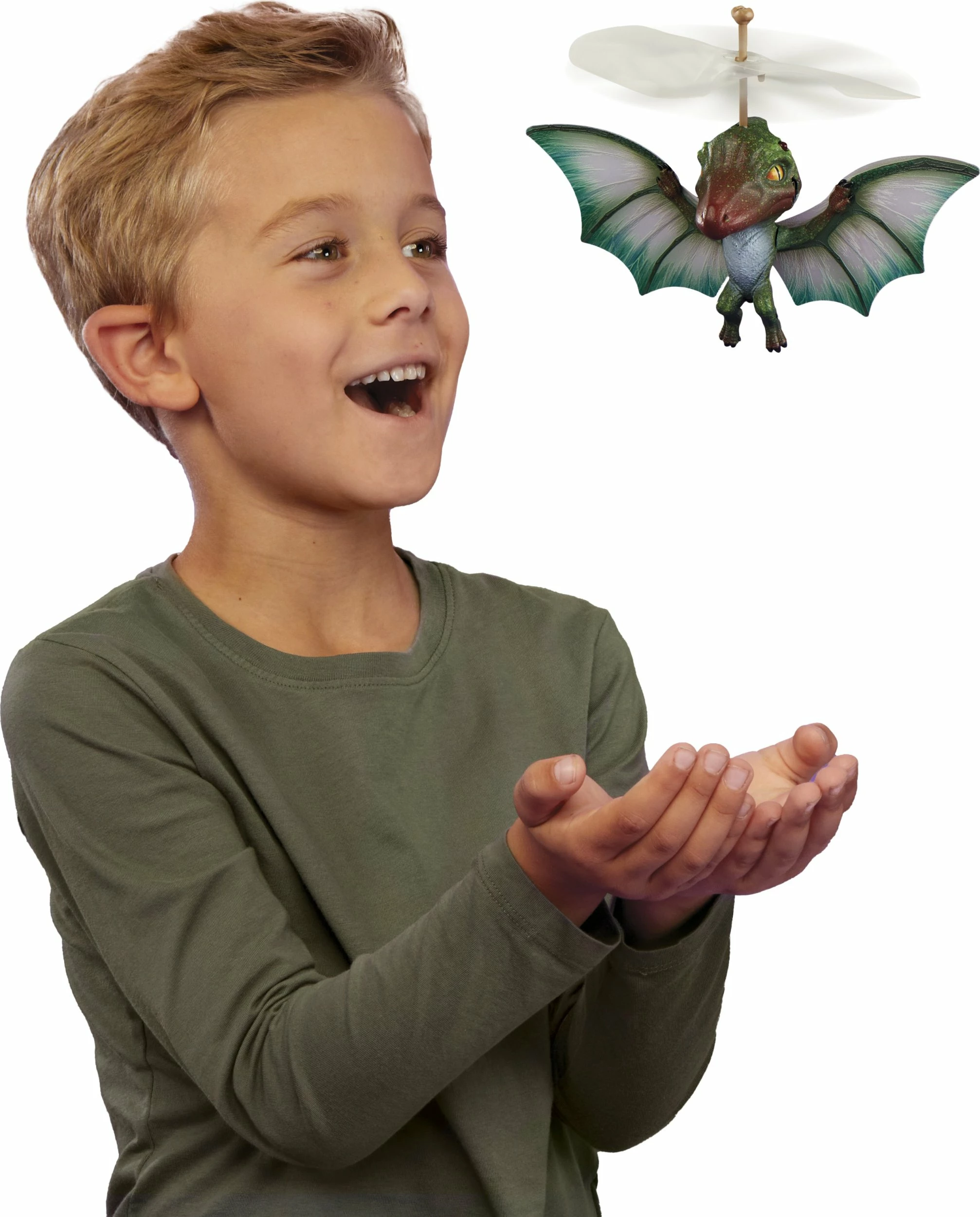 Lodër interaktive dinosaur, MGA Gross-a-Saurus Flying Style 2, me tinguj dhe mini dinosaur fluturues, gri