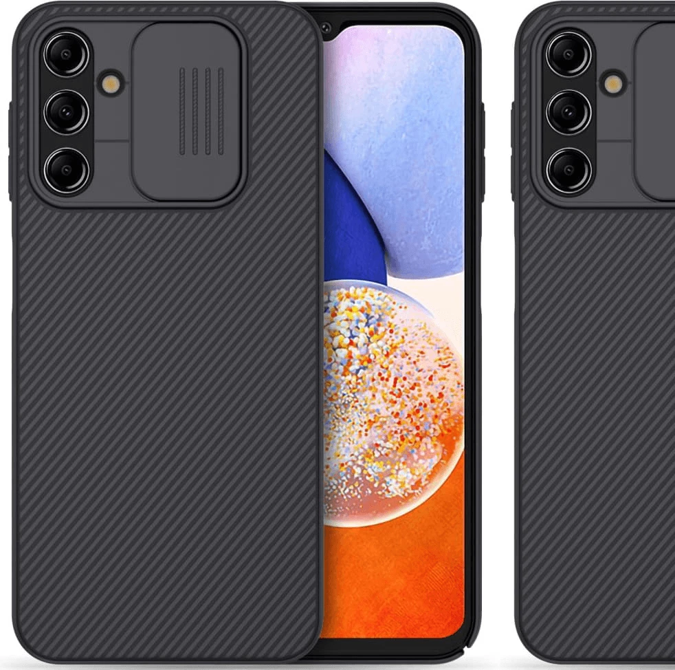 Mbështjellës NILLKIN CamShield për Samsung Galaxy A14, mbrojtje kamere, i zi