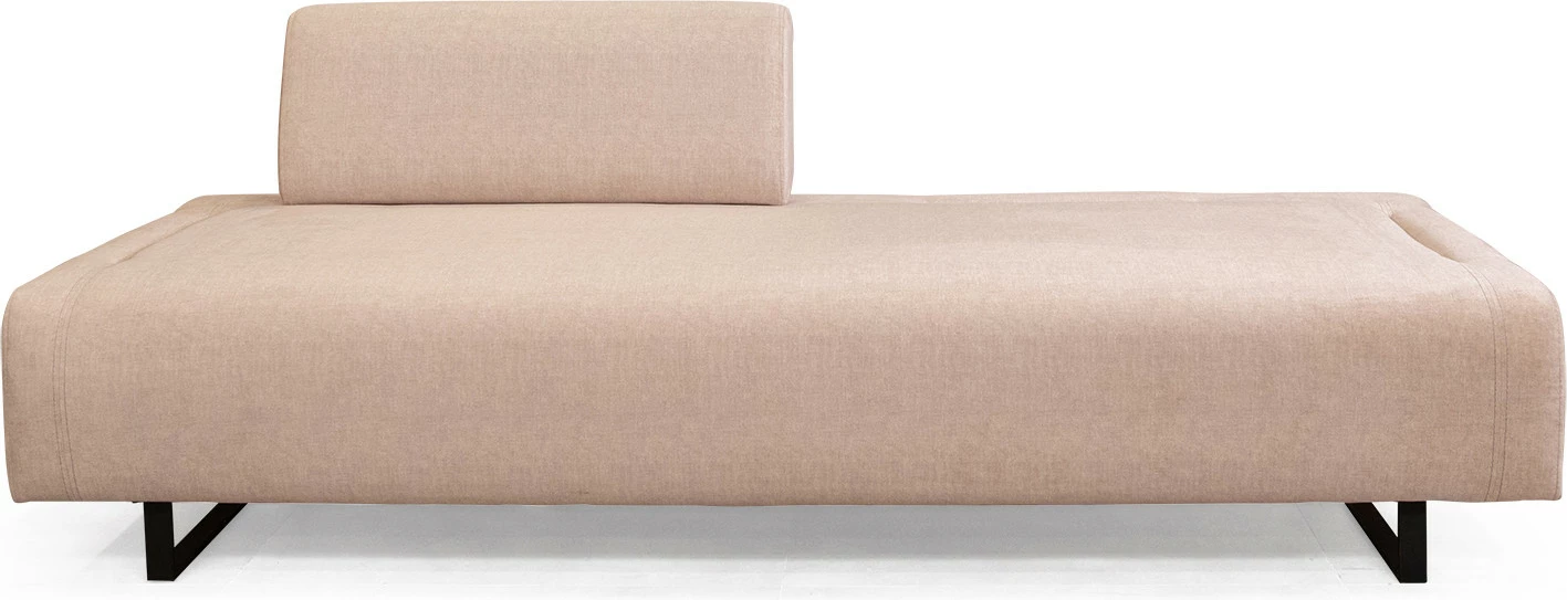 Divan-krevat treshe Infinity me tavolinë anësore, bezhë