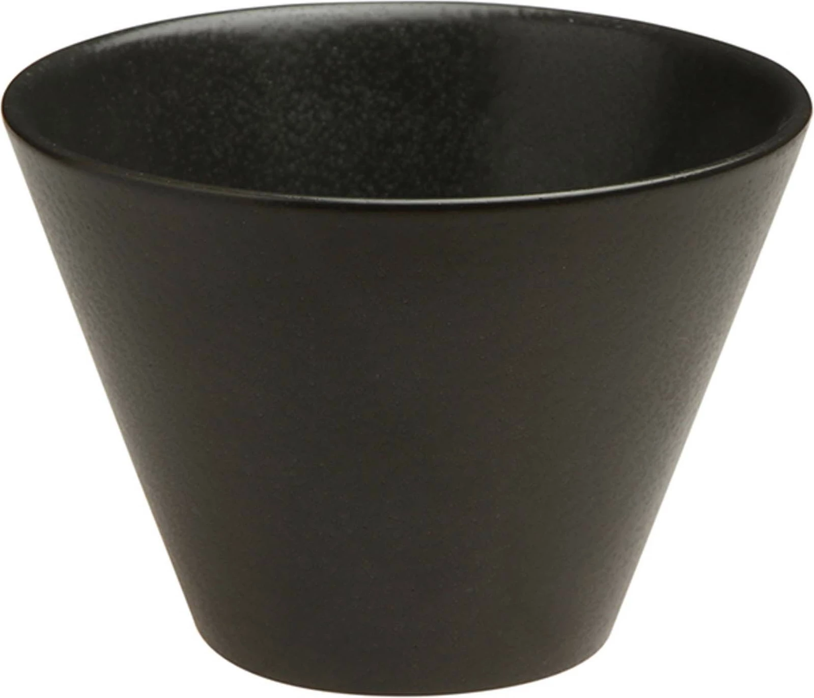 Tas konik Porland Seasons Coal 50 ml Ø60 mm, porcelan, i zi, set 6 copë