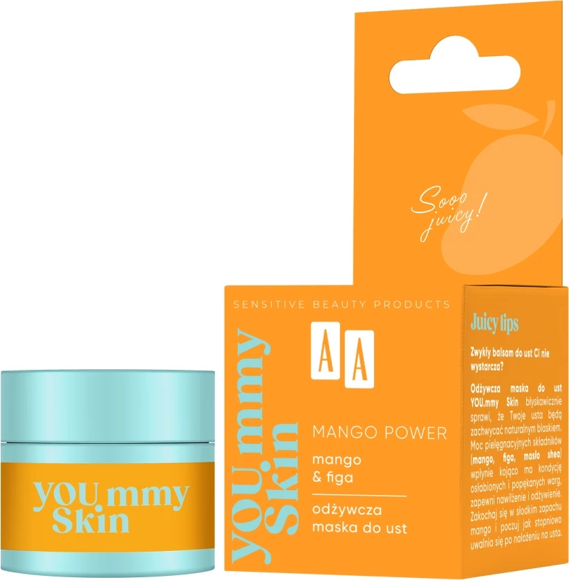 Maskë për buzë për femra AA YOU.mmy Skin Mango Power Nourishing, 10g