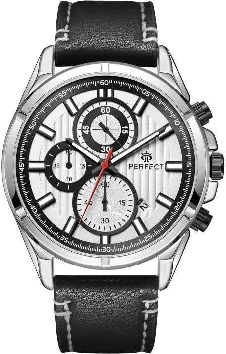 Orë dore kronograf për meshkuj Perfect, e zezë