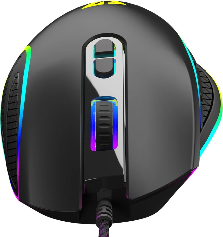 Maus MODECOM Volcano Veles M-MC-VELES-100, optik gaming, wired USB, 12800 DPI, 8 butona, RGB, i zi