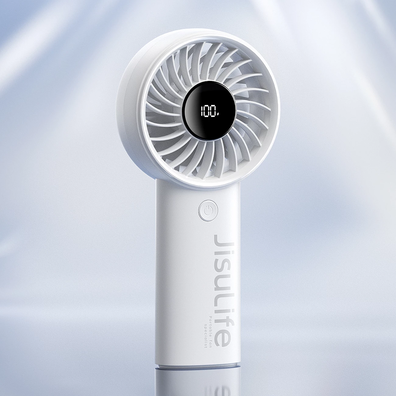 Ventilator dore Jisulife Life4 3600mAh USB-C, 5 shpejtësi, gri, me kabllo