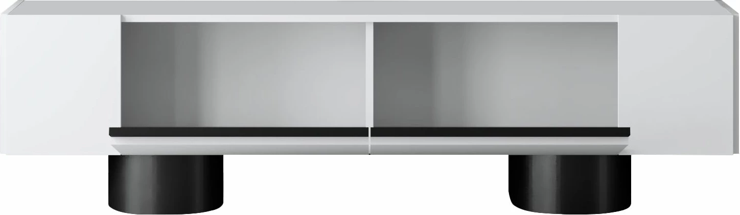 Komodë për TV Hanah Home, Bohem, e bardhë, e zezë