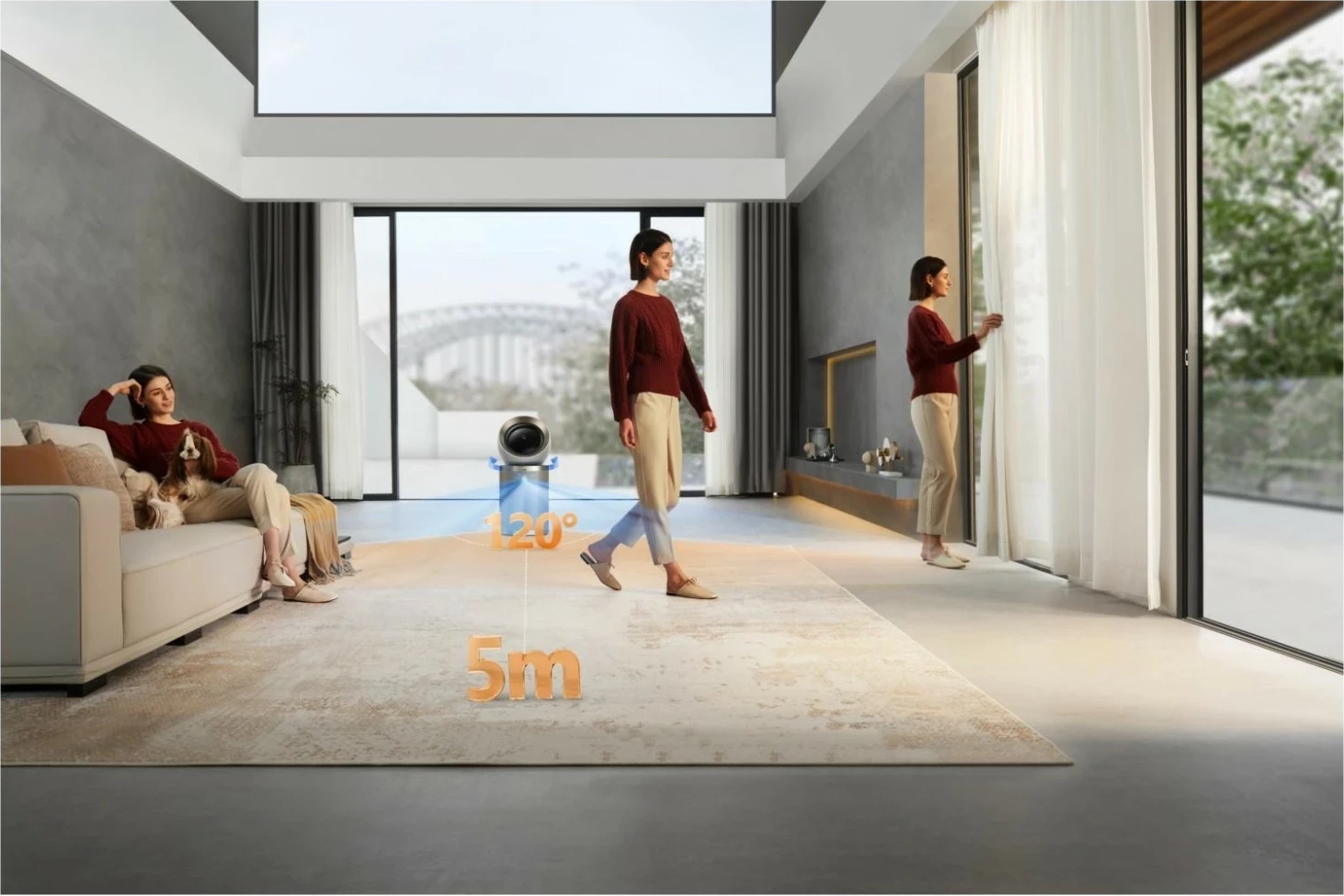 Pastrues ajri Dreame AirPursue PM10, LCD, Wi-Fi, ngjyrë ari