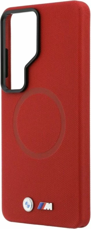 Case BMW M Metal Logo MagSafe për Samsung Galaxy S26 Ultra, e kuqe