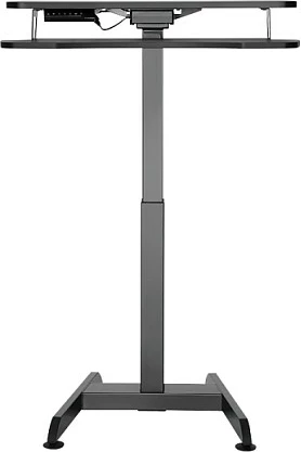 Workstation sit-stand LogiLink, motor i vetëm, me tabaka tastiere, e zezë
