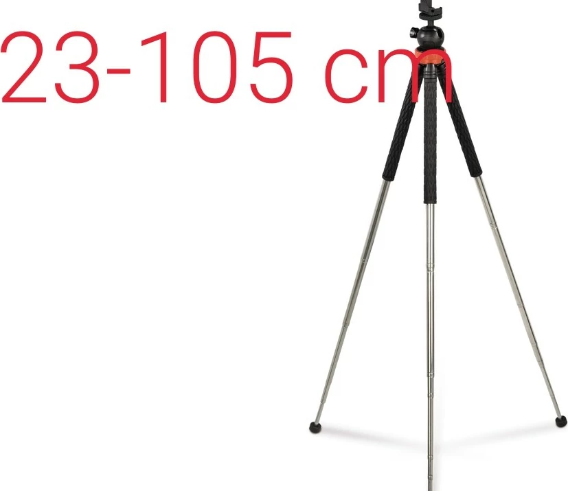 Tripod Hama Traveller Pro 105 për smartphone, GoPro dhe kamera, 105 cm, i zi
