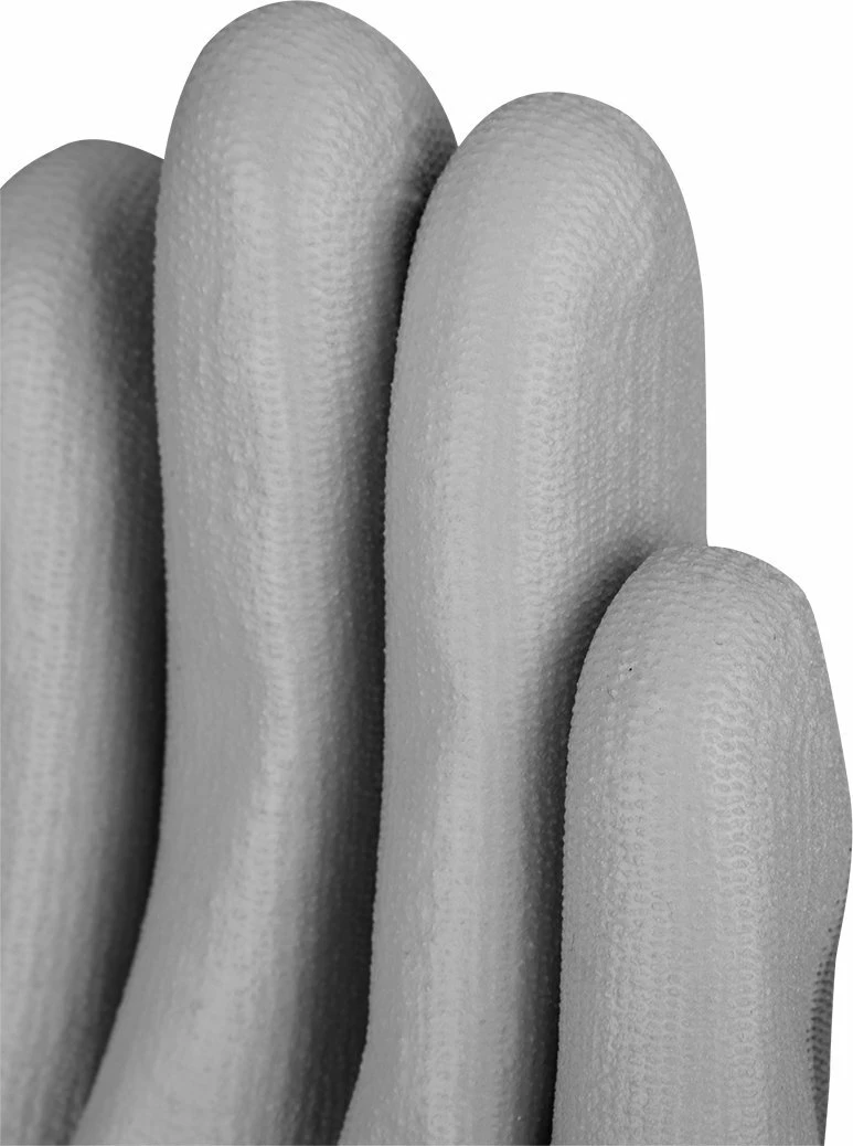 Doreza pune Neo 97-646-7, poliester me veshje PU (EN388 4131X), madhësia 7, gri