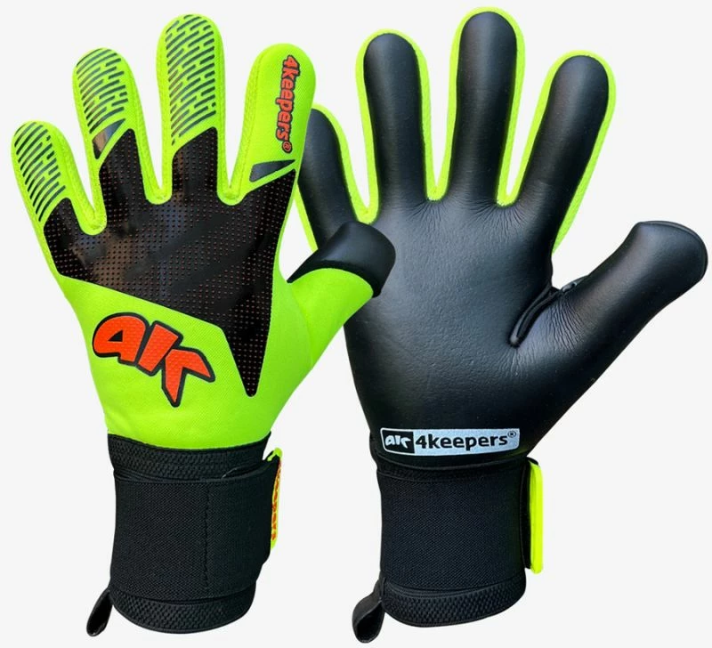 Dorëza portieri 4Keepers, meshkuj, të zeza dhe të gjelbra