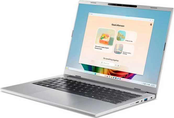 Laptop Acer Aspire 14 AI A14-53M-71LQ, Core Ultra 7, 32GB RAM, 1TB SSD, 14" 1920x1200, Windows 11 Home, Pure Silver