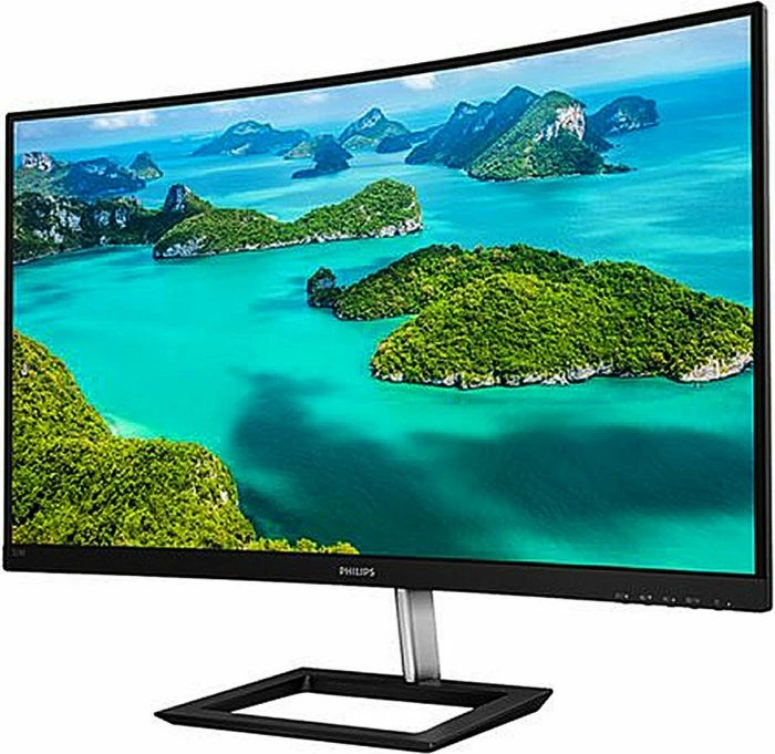 Monitor PHILIPS 325E1C/00 31.5\" VA QHD 75Hz i lakuar 1500R, e zezë (me kabllo VGA/HDMI/DP)