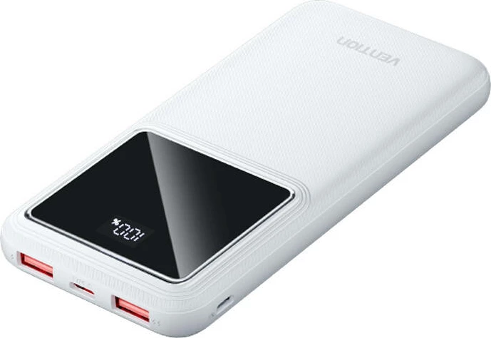 Powerbank Vention FHKW0, 10000mAh, 22.5W, e bardhë