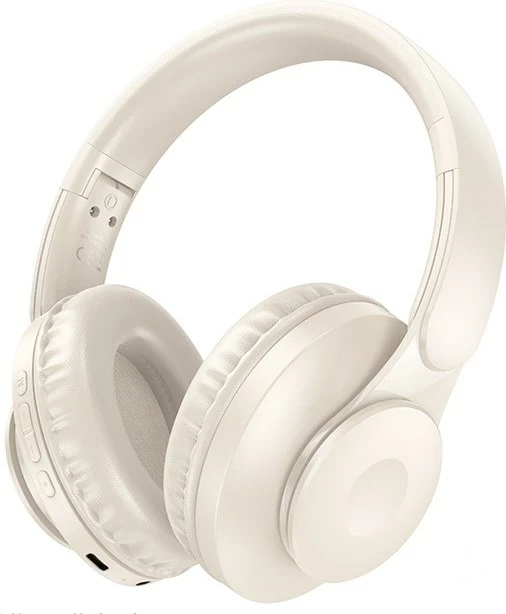 Kufje HOCO W45 pa tela, Bluetooth 5.3, mikrofon i integrum, e bardhë