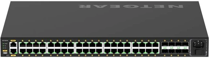 Switch i menaxhueshëm Netgear M4250-40G8F-POE+ (GSM4248P-100EUS) 40x1G PoE+ 480W 8xSFP, i zi