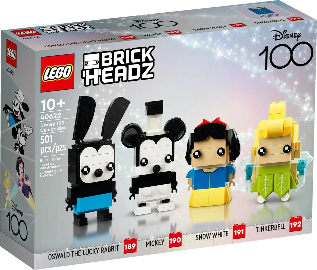 Set LEGO BrickHeadz Disney 100th Celebration 40622, 501 pjesë