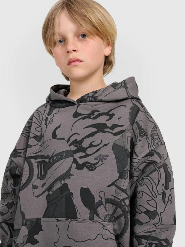 Duks për djem 4F, me kapuç