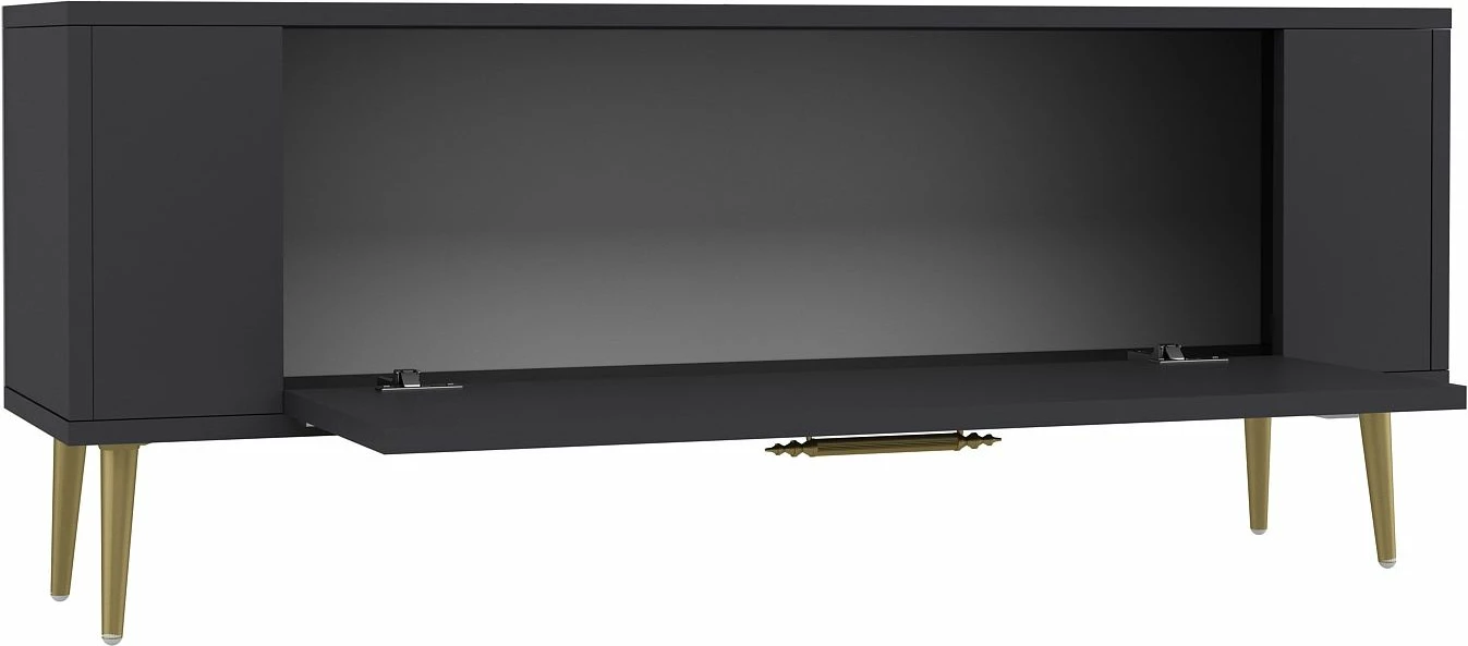 Komodë TV Skye Decor, Retrop3, anthracite, gold