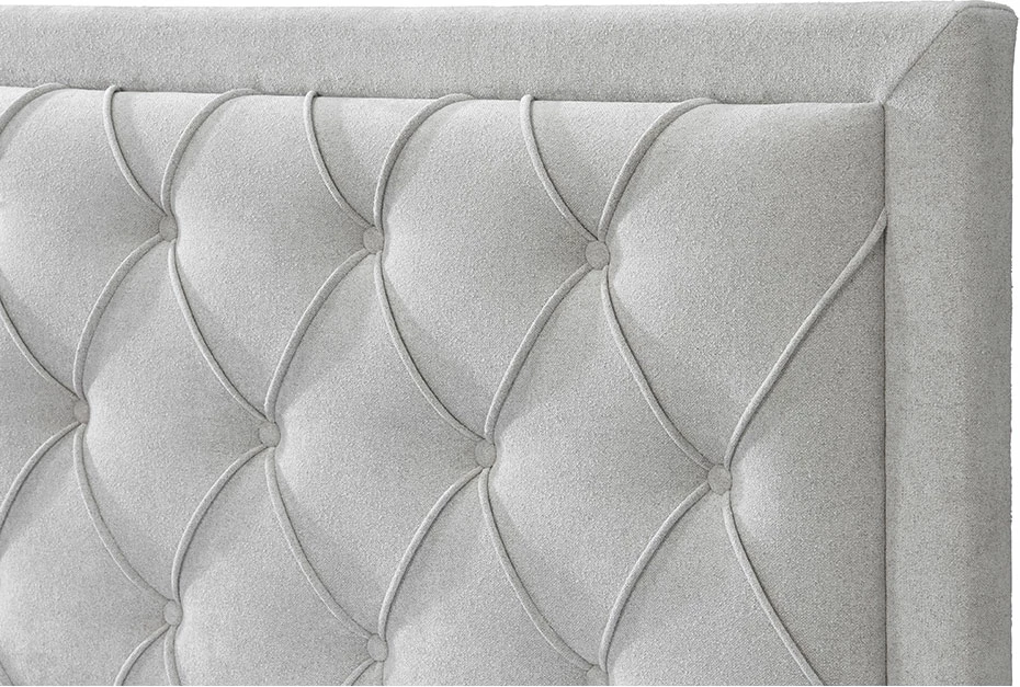 Krevat Noble për dyshek 160x200cm, gri e çelët, 216.5x165x122