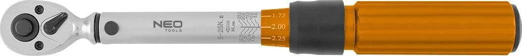 Set veglash me çelës momenti Neo 08-821, 1/4\" 5-25 Nm, 21 copë, kuti plastike