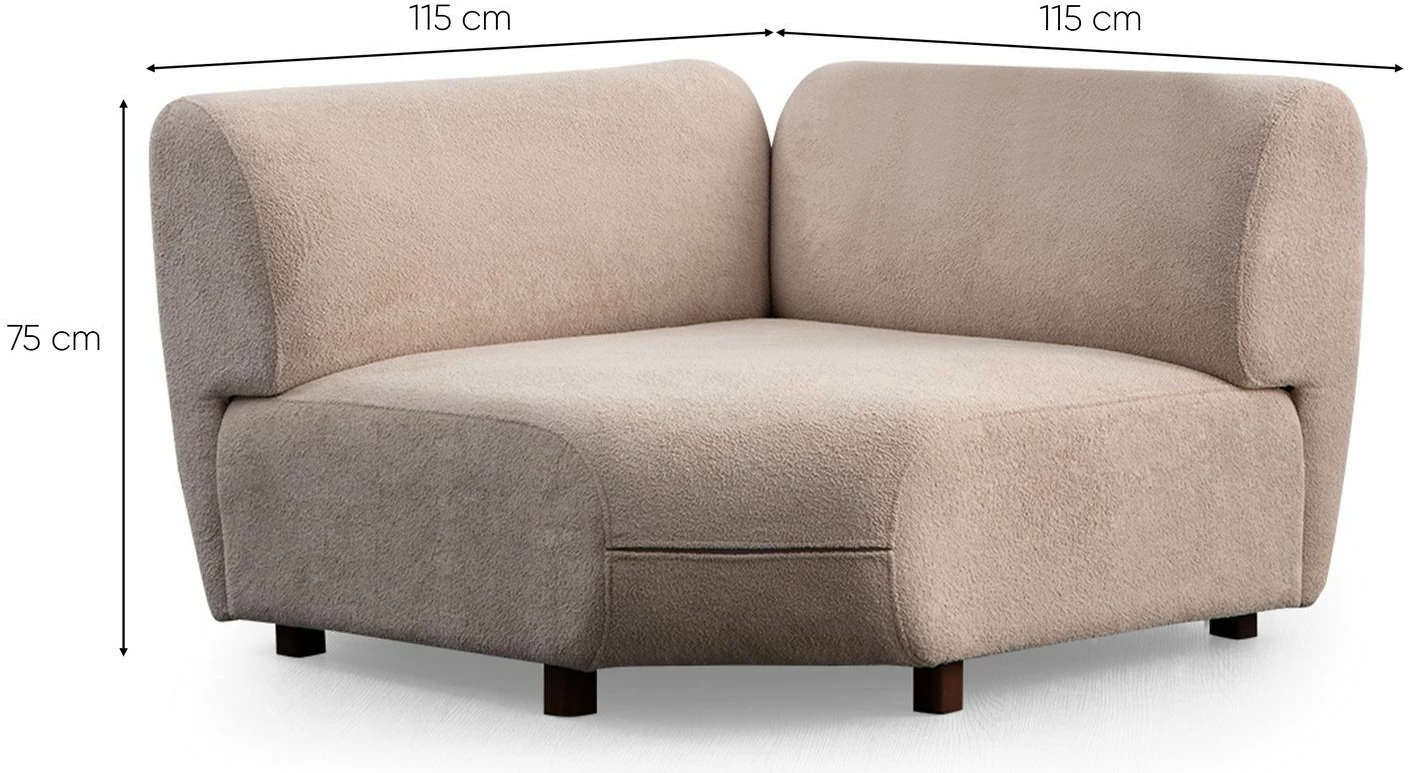 Këndore Pavia, krem, Atelier del Sofa, 335x240cm