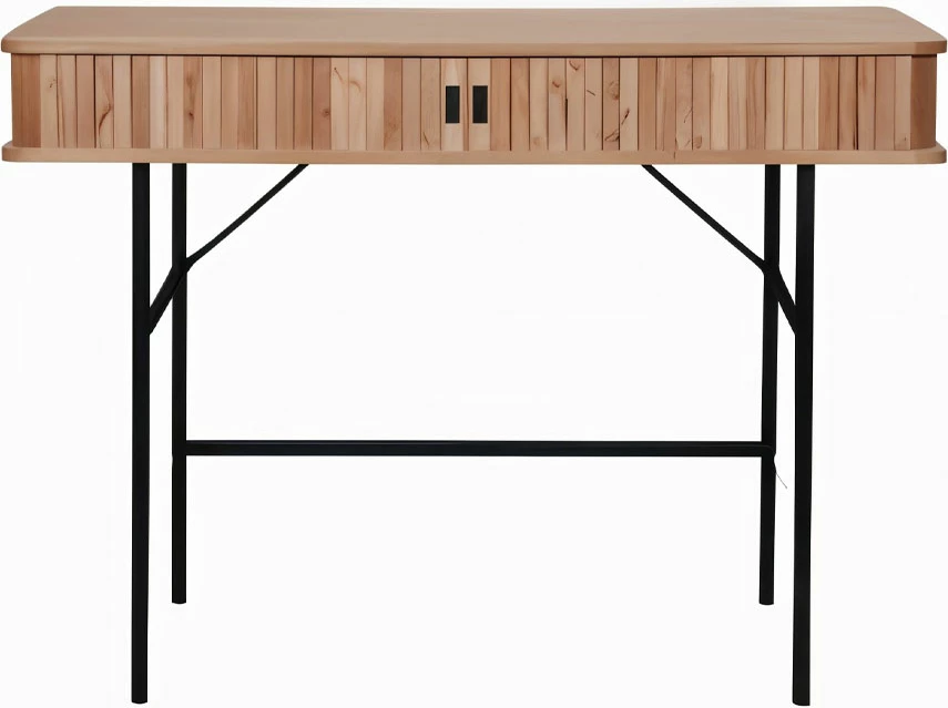 Konsolë Rolling, ngjyrë sonoma-zezë, 108x52x77cm