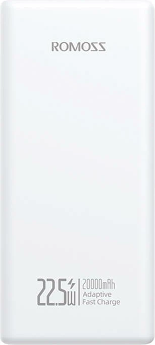 Powerbank Romoss PRC20, 20000mAh, 22.5W, e bardhë