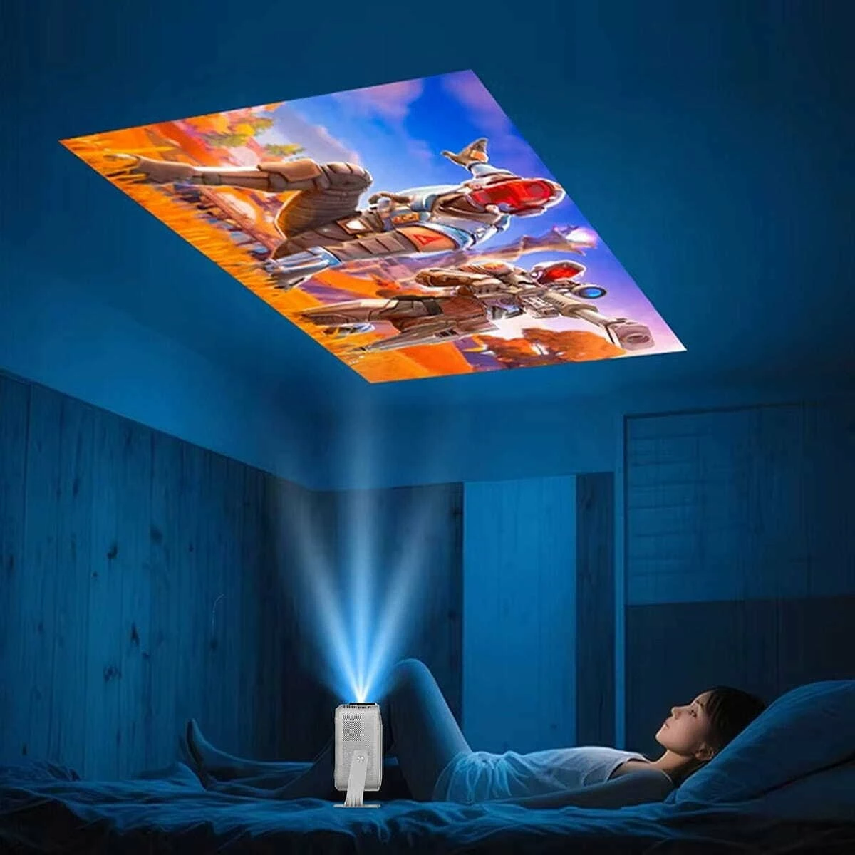 Projektor Zenwire PrimeView IMC460 Pro Full HD Android 14 950 ANSI WiFi 6 Bluetooth 5.4 2GB/16GB i bardhë
