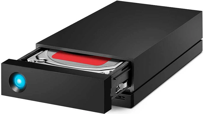 Hard disk i jashtëm LaCie 1big Dock, 8TB, Thunderbolt 3, 3.5" 7200RPM, i zi