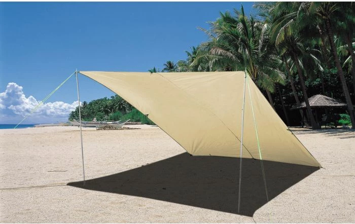 Tendë hije BRUNNER UV SUNNY 2x3m, bezhë, set me 2 shtylla
