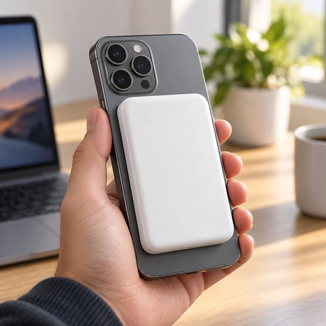 Power Bank Magnetik 10,000 mAh për Telefon – I Bardhë 9.99 EUR 3