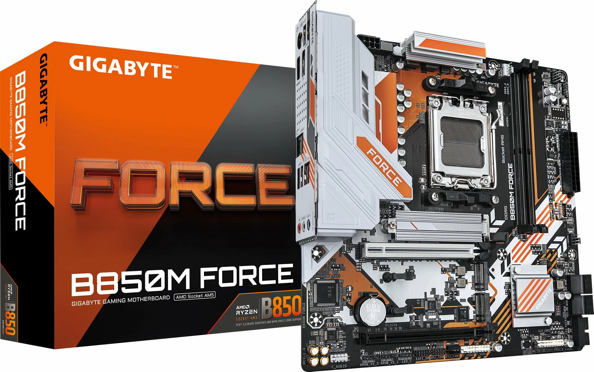 Pllakë amë Gigabyte B850M FORCE, Micro-ATX, AMD B850, DDR5 deri 128GB