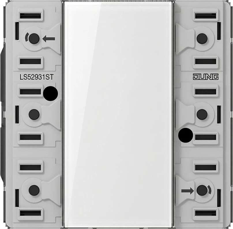 Modul tast-sensori KNX Jung LS 52931 ST, 3-fish, F50, seri LS, i bardhë