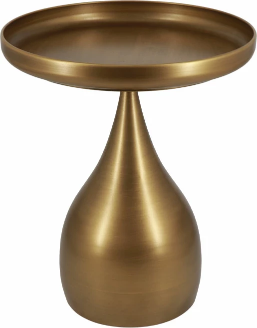 Tavolinë anësore Seal, ngjyrë kafe ari, 41x41x49cm