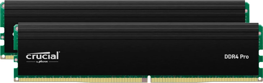 RAM Memorje Crucial Pro OC 32GB Kit (2x16GB) DDR5-6400 UDIMM CL38, e zezë