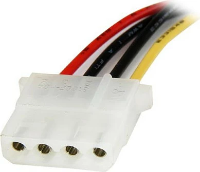 Kabllo adapter rryme StarTech LP4SATAFM12, SATA 15-pin në Molex 4-pin, 30cm, multi-color
