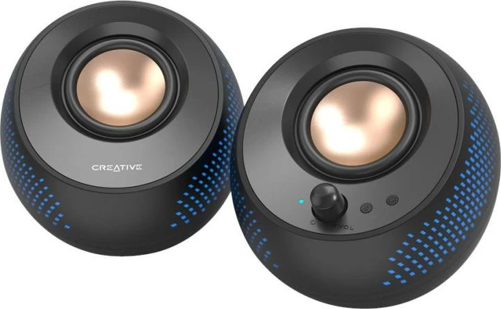 Altoparlantë kompjuterikë Creative Pebble X Bluetooth, zi, set 2 copë (51MF1715AA000)