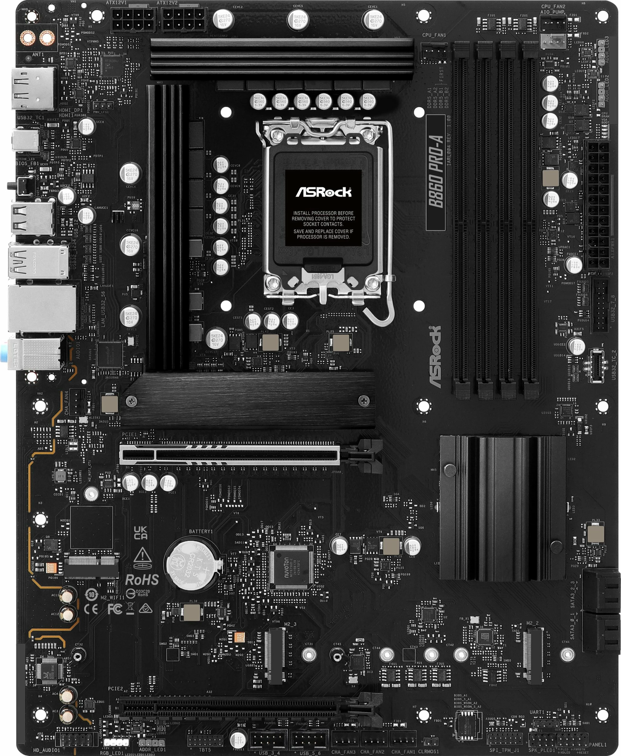 Pllakë amë ASRock B860 PRO-A ATX DDR5 256GB