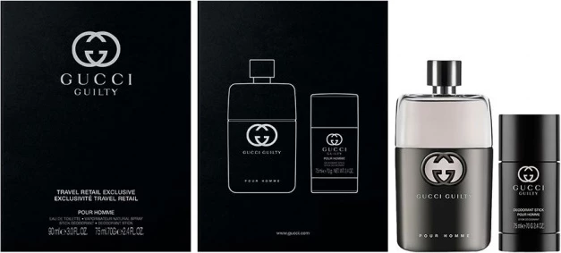 Set Eau de Toilette dhe deodorant për meshkuj Gucci Guilty Pour Homme 90ml + 75ml