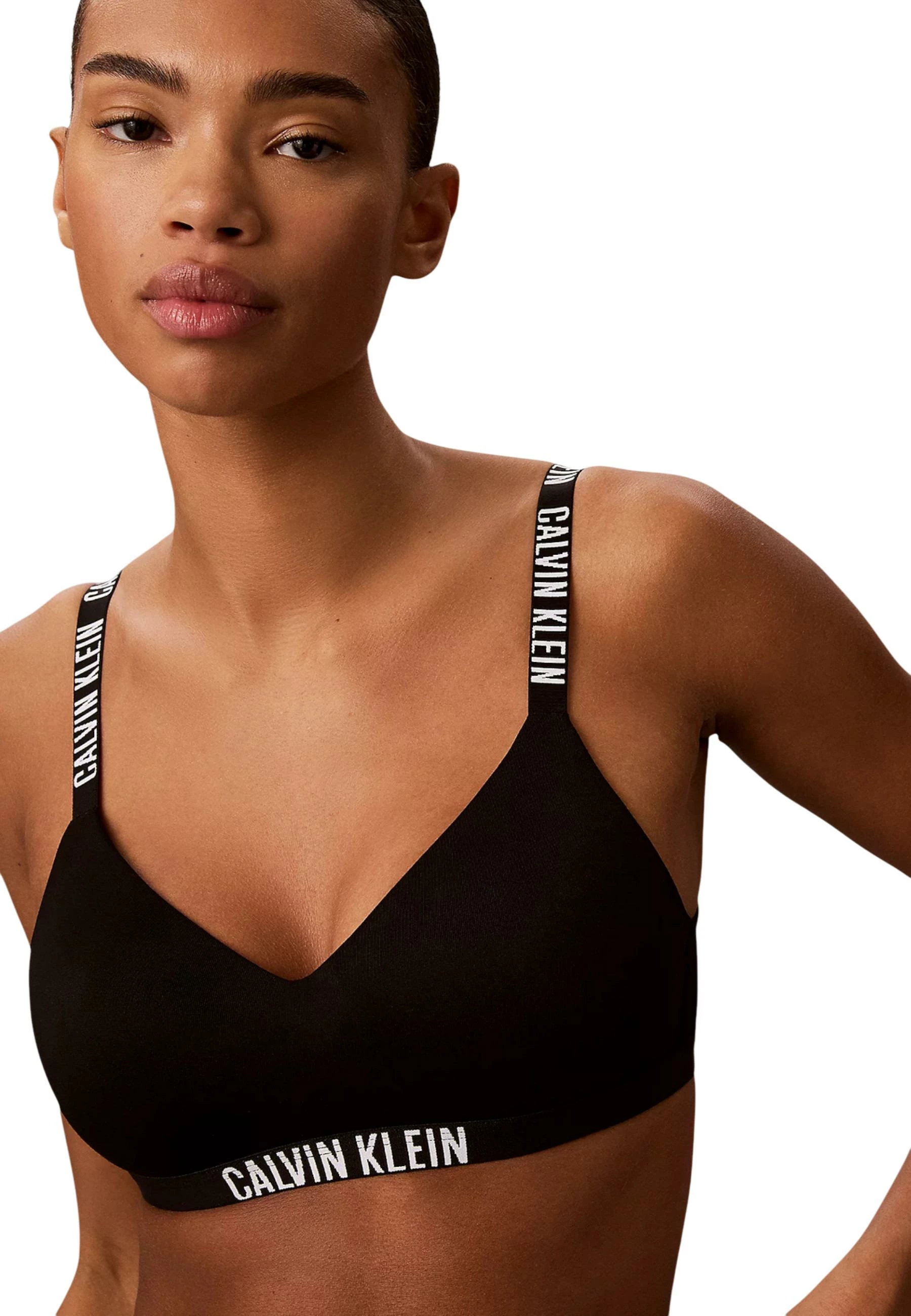 Sutjenë bralette Calvin Klein Underwear LV00QF8754, e zezë [Madhësia: XS]
