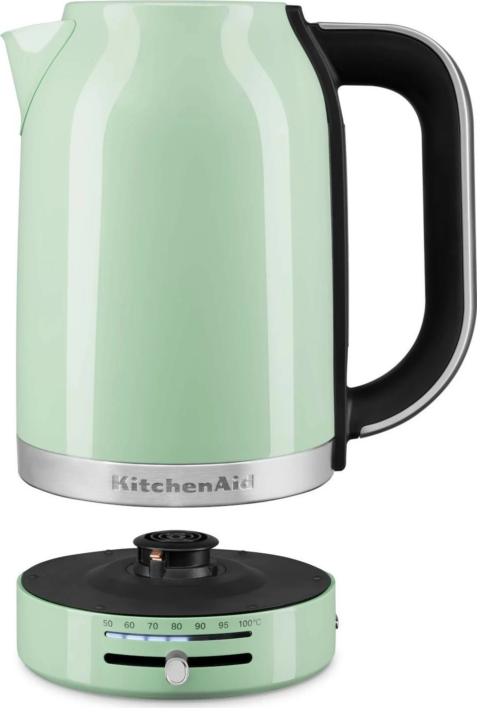 Kasë ujë elektrik KitchenAid 5KEK1701E, 1.7L, rregullim temperature, ngjyrë e gjelbër