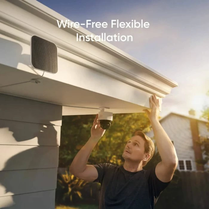 Kamerë sigurie e jashtme wireless Anker Eufy Security SoloCam S340 3K Dual-Cam, 8GB, me panel solar, bardhë/zezë