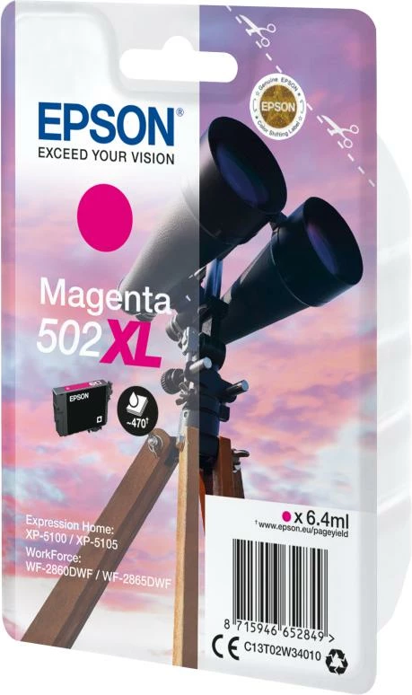 patron boje Epson 502 XL (C13T02W34010), 6.4 ml, magenta