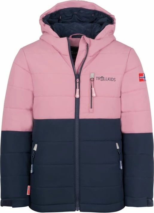 Jakne për fëmijë Trollkids Hemsedal Snow XT, rozë/navy blue