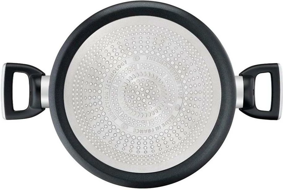 Tenxhere, Tefal, G2554672 Unlimited, 24 cm, e zezë, me kapak qelqi