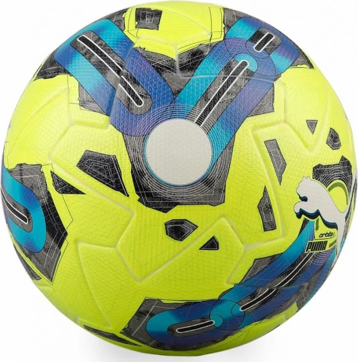 Top futbolli Puma Orbita 1TB FIFA Quality Pro për meshkuj dhe femra, blu dhe verdhë [Madhësia: 5]
